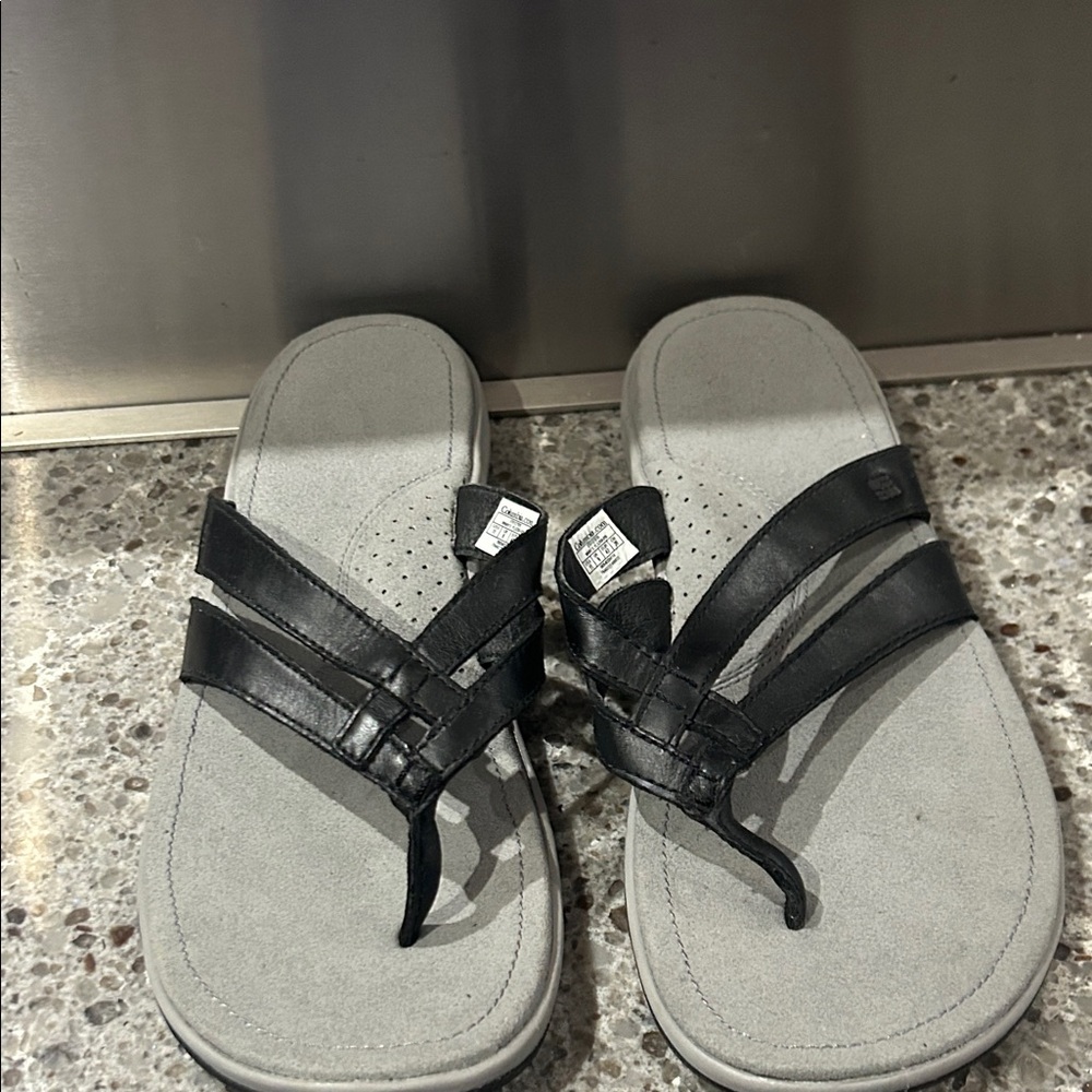 Columbia Black and Gray Sandals